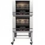 Moffat E28D4/2C Turbofan Double Deck Full Size Electric Digital Convection Oven with Steam Injection and Casters - 208V, 1 Phase, 10.8 kW Moffat E28D4/2C Turbofan Double Deck Full Size Electric Digital Convection Oven with Steam Injection and Casters - 208V, 1 Phase, 10.8 kW