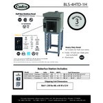 Cadco Bakerlux Station BLS-4HTD-1H 4-Shelf Half Size Heavy-Duty Digital Countertop Convection Oven with Touch Control Panel, Ventless Hood, and Stand - 208-240V Cadco Bakerlux Station BLS-4HTD-1H 4-Shelf Half Size Heavy-Duty Digital Countertop Convection Oven with Touch Control Panel, Ventless Hood, and Stand - 208-240V