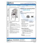 Univex SRM12+ 12 Qt. Planetary Countertop Mixer with Guard and Standard Accessories - 115V, 1/3 hp Univex SRM12+ 12 Qt. Planetary Countertop Mixer with Guard and Standard Accessories - 115V, 1/3 hp