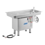 ProCut KG-22-W-SS #22 Stainless Steel Electric Meat Grinder with Safe Guard - 110V, 1 hp