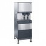 Follett 110FB414W-S Symphony Plus 110 Series Water Cooled Chewblet Freestanding Ice Maker and Water Dispenser with 90 lb. Storage and SensorSAFE - 115V, 380 lb.