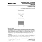 Follett 110FB414W-S Symphony Plus 110 Series Water Cooled Chewblet Freestanding Ice Maker and Water Dispenser with 90 lb. Storage and SensorSAFE - 115V, 380 lb.