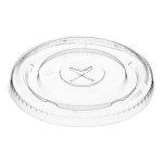 Choice Clear Flat Lid with Straw Slot - 9, 12, 16, 20, and 24 oz. - 1,000/Case Choice Clear Flat Lid with Straw Slot - 9, 12, 16, 20, and 24 oz. - 1,000/Case