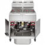 Vulcan 2TR45AF-1 PowerFry3 Natural Gas 90-100 lb. 2 Unit Fryer System with Solid State Analog Controls and KleenScreen Filtration - 140,000 BTU Vulcan 2TR45AF-1 PowerFry3 Natural Gas 90-100 lb. 2 Unit Fryer System with Solid State Analog Controls and KleenScreen Filtration - 140,000 BTU