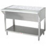 Advance Tabco CPU-3 Stainless Steel Ice-Cooled Table with Undershelf Advance Tabco CPU-3 Stainless Steel Ice-Cooled Table with Undershelf