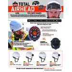 Ergodyne Skullerz 8976LED White Type 2 Class E Safety Helmet with LED Light and 6-Point Ratchet Suspension 60261