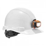 Ergodyne Skullerz 8976LED White Type 2 Class E Safety Helmet with LED Light and 6-Point Ratchet Suspension 60261