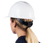 Cordova Duo Safety White Cap Style Hard Hat with 4-Point Ratchet Suspension