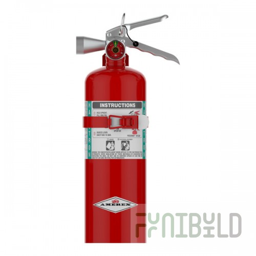 Amerex B386T Halotron I 5 lb. Fire Extinguisher with Nozzle 15271 - UL Rating 5B:C