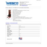 Wesco Industrial Products 1,500 lb. Hydraulic Power Lift Platform Stacker with 24