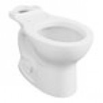 American Standard Cadet PRO 3517D101.020 White Vitreous China Floor-Mount Standard Height Round Toilet Bowl - 1.28 GPF