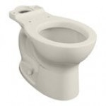American Standard Cadet PRO 3517D101.020 White Vitreous China Floor-Mount Standard Height Round Toilet Bowl - 1.28 GPF