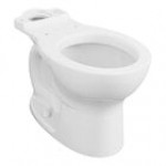 American Standard Cadet PRO 3517D101.020 White Vitreous China Floor-Mount Standard Height Round Toilet Bowl - 1.28 GPF