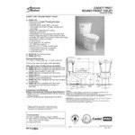 American Standard Cadet PRO 3517D101.020 White Vitreous China Floor-Mount Standard Height Round Toilet Bowl - 1.28 GPF