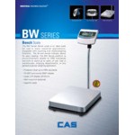 CAS BW-60DB BW Series 150 x 0.05 lb. Digital Bench Scale - Legal for Trade
