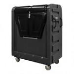 Royal Basket Trucks 48 Cu. Ft. Red Security Poly Truck with Steel Base and 2 Rigid / 2 Swivel Casters R48-RDX-BSC-6UNN Royal Basket Trucks 48 Cu. Ft. Red Security Poly Truck with Steel Base and 2 Rigid / 2 Swivel Casters R48-RDX-BSC-6UNN