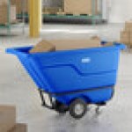 Lavex 0.5 Cubic Yard Blue Heavy-Duty Tilt Truck / Trash Cart (850 lb. Capacity) Lavex 0.5 Cubic Yard Blue Heavy-Duty Tilt Truck / Trash Cart (850 lb. Capacity)