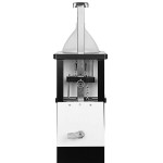 IRP 7515402 White Freestanding Hand Sanitizing Station / Dispenser with Foot Pedal