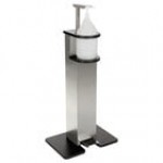 IRP 7515402 White Freestanding Hand Sanitizing Station / Dispenser with Foot Pedal