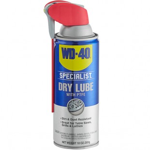 WD-40 300059 Specialist 10 oz. Dirt & Dust Resistant Dry Lube PTFE Spray - 6/Case WD-40 300059 Specialist 10 oz. Dirt & Dust Resistant Dry Lube PTFE Spray - 6/Case