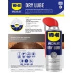 WD-40 300059 Specialist 10 oz. Dirt & Dust Resistant Dry Lube PTFE Spray - 6/Case