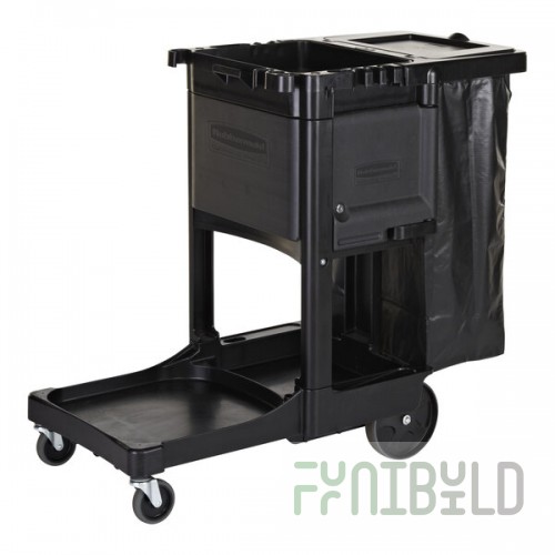 Rubbermaid® 1861430 Executive Janitor Cart with Locking Cabinet
