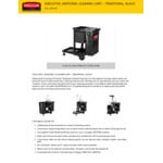 Rubbermaid® 1861430 Executive Janitor Cart with Locking Cabinet