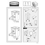 Rubbermaid® 1861430 Executive Janitor Cart with Locking Cabinet