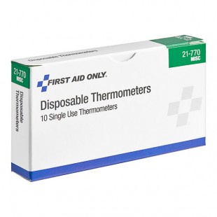 First Aid Only 21-770-002 Disposable Thermometer - 10/Box First Aid Only 21-770-002 Disposable Thermometer - 10/Box