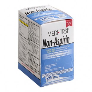 Medi-First 80348 Non-Aspirin Acetaminophen Tablets - 250/Box