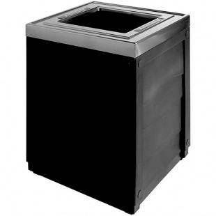 Busch Systems Evolve 101291 50 Gallon ABS Plastic Decorative Waste Receptacle Busch Systems Evolve 101291 50 Gallon ABS Plastic Decorative Waste Receptacle