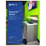 Busch Systems Sessanta 208348 64 Gallon Composite Two-Stream Decorative Recyclables / Waste Receptacle with Signage