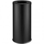 Lancaster Table & Seating 15 Gallon White Powder-Coated Metal Round Decorative Trash Can Lancaster Table & Seating 15 Gallon White Powder-Coated Metal Round Decorative Trash Can