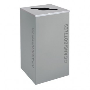 Ex-Cell Kaiser RC-KDSQ-C BT-HMG Black Tie Kaleidoscope Hammered Gray Square 24 Gallon Cans / Bottles Receptacle Ex-Cell Kaiser RC-KDSQ-C BT-HMG Black Tie Kaleidoscope Hammered Gray Square 24 Gallon Cans / Bottles Receptacle