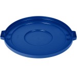 Carlisle 84105614 Bronco 55 Gallon Blue Flat Round Trash Can Lid Carlisle 84105614 Bronco 55 Gallon Blue Flat Round Trash Can Lid