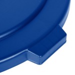 Carlisle 84105614 Bronco 55 Gallon Blue Flat Round Trash Can Lid Carlisle 84105614 Bronco 55 Gallon Blue Flat Round Trash Can Lid