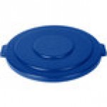 Carlisle 84105614 Bronco 55 Gallon Blue Flat Round Trash Can Lid Carlisle 84105614 Bronco 55 Gallon Blue Flat Round Trash Can Lid
