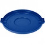 Carlisle 84105614 Bronco 55 Gallon Blue Flat Round Trash Can Lid Carlisle 84105614 Bronco 55 Gallon Blue Flat Round Trash Can Lid