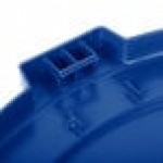 Carlisle 84105614 Bronco 55 Gallon Blue Flat Round Trash Can Lid Carlisle 84105614 Bronco 55 Gallon Blue Flat Round Trash Can Lid