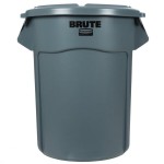 Rubbermaid® BRUTE 55 Gallon Gray Round Trash Can and Lid Rubbermaid® BRUTE 55 Gallon Gray Round Trash Can and Lid