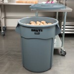 Rubbermaid® BRUTE 55 Gallon Gray Round Trash Can and Lid Rubbermaid® BRUTE 55 Gallon Gray Round Trash Can and Lid