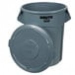 Rubbermaid® BRUTE 55 Gallon Gray Round Trash Can and Lid Rubbermaid® BRUTE 55 Gallon Gray Round Trash Can and Lid