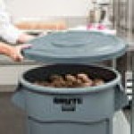 Rubbermaid® BRUTE 55 Gallon Gray Round Trash Can and Lid Rubbermaid® BRUTE 55 Gallon Gray Round Trash Can and Lid