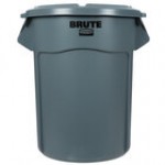 Rubbermaid® BRUTE 55 Gallon Gray Round Trash Can and Lid Rubbermaid® BRUTE 55 Gallon Gray Round Trash Can and Lid
