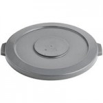 Lavex 44 Gallon Gray Round Commercial Trash Can