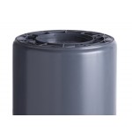 Lavex 44 Gallon Gray Round Commercial Trash Can