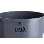 Lavex 44 Gallon Gray Round Commercial Trash Can