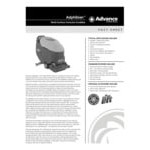 Advance Adphibian 56317011 Multi-Surface Extractor / Floor Scrubber with (4) 255 Ah AGM Batteries, Onboard Charger, and Brushes - 16 Gallon / 20 Gallon Advance Adphibian 56317011 Multi-Surface Extractor / Floor Scrubber with (4) 255 Ah AGM Batteries, Onboard Charger, and Brushes - 16 Gallon / 20 Gallon