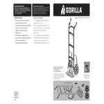 Gorilla 1,000 lb. Steel Hand Truck with (2) 10