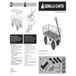Gorilla GOR1001-COM2 1,000 lb. Steel Utility Cart Gorilla GOR1001-COM2 1,000 lb. Steel Utility Cart